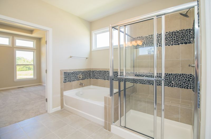 Tile-Enclosed Shower